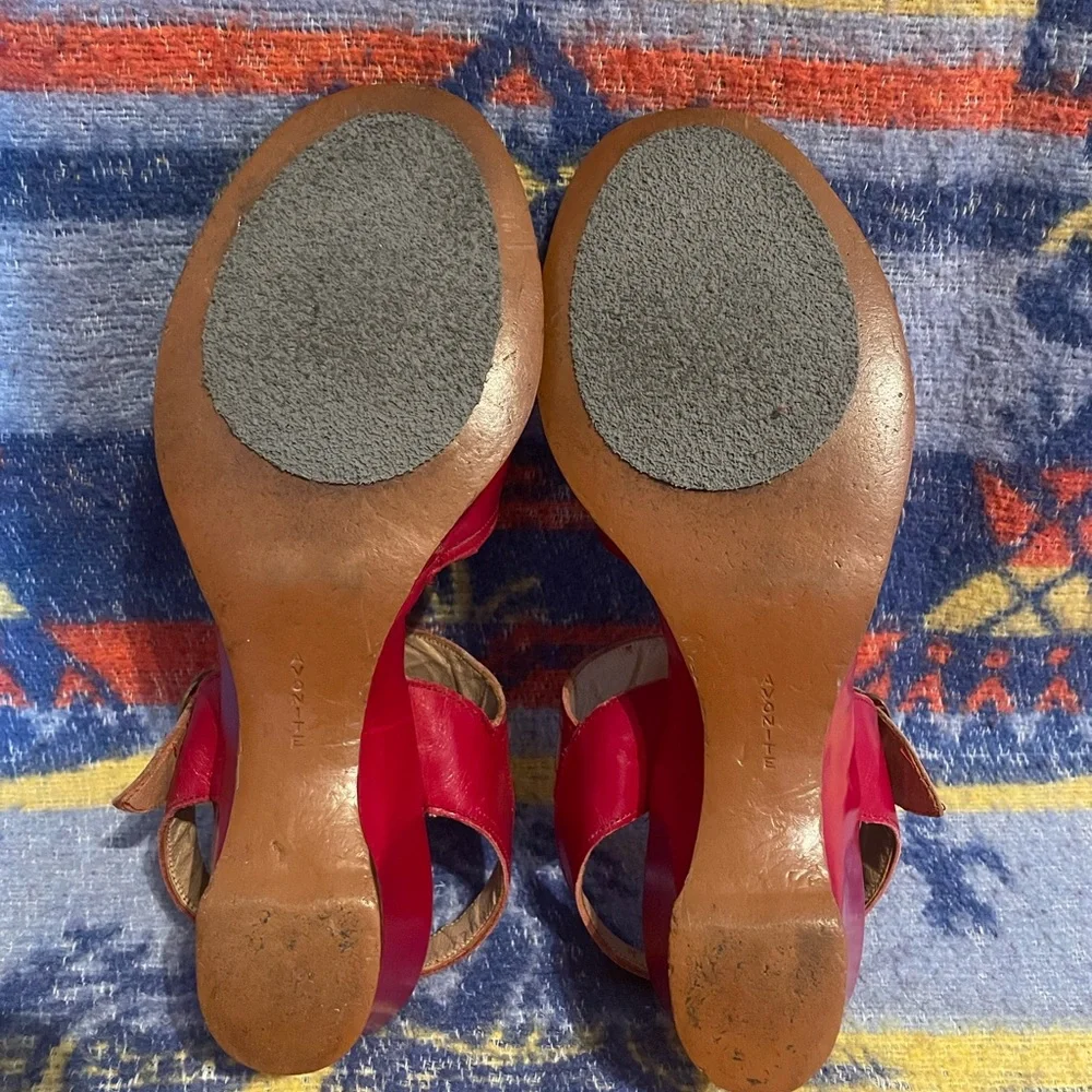 1950s red wedges / sandals! - Picture 6 of 11